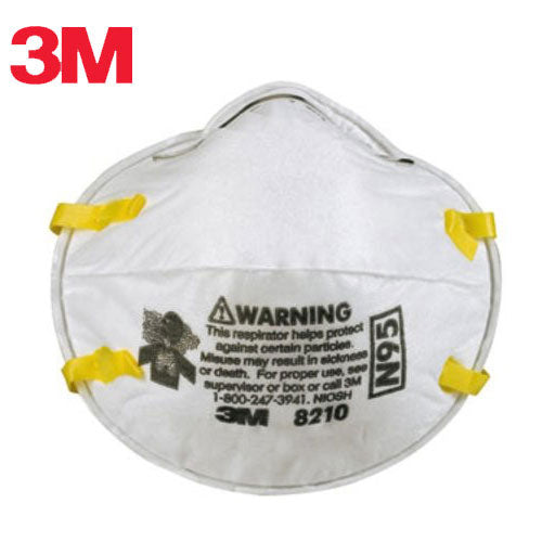(20 ea) 3M 8210 Particulate Respirator NIOSH N95 Mask
