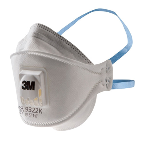 (10 ea) 3M 9322K Particulate Respirator Cool Flow Valved Mask