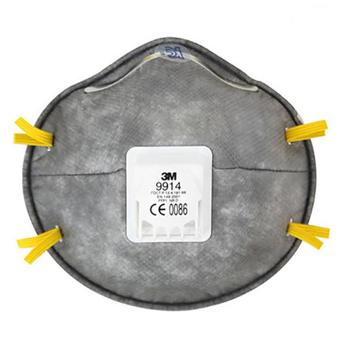 (10 ea) 3M Particulate Respirator 9914K Cool Flow Valved Mask