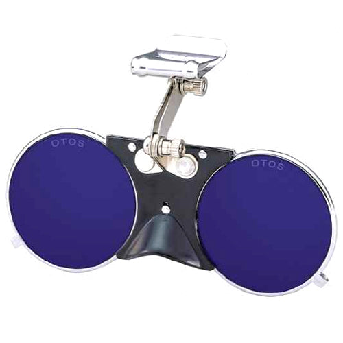 OTOS A-642-C Safety Protective UV Protection Lens Glasses On Helmet Cap (Cobalt Blue Lens)