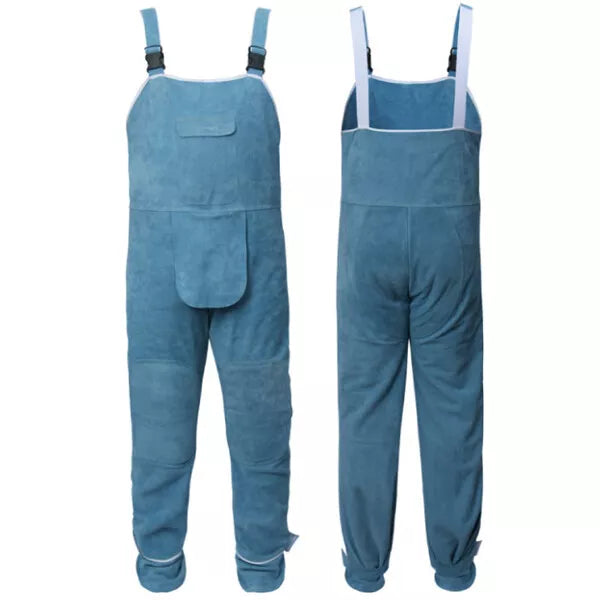 Kamelo Leather Welding Work Pants Heat insulation Protection Safety Rompers Bib