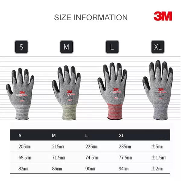 (10 Pair) 3M Pro Grip 1000 Premium Gloves Construction Builders Mechanic (Melange Black)