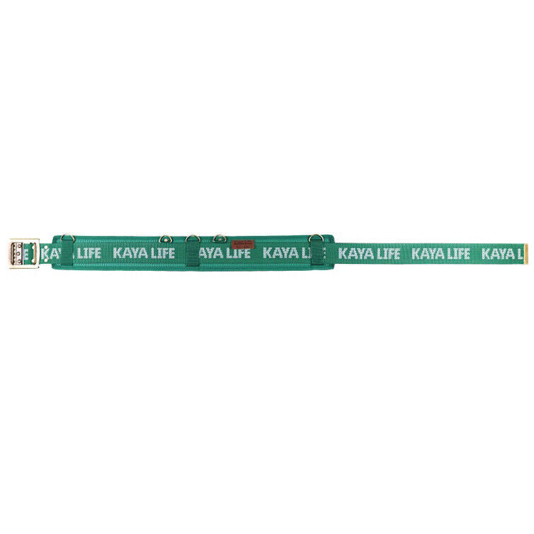 Kaya KL-106 Waist Working Tool Buckle Adjustable Webbing Belt Wide Hard Type (Green)