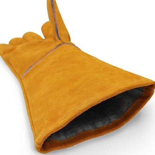 KameLo 915-L Leather Welding Camping Gloves Heat Resistant CO2 TIG Arc Grain