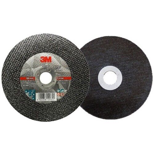 (15 Pcs) 3M 51791 Silver Cut Off Wheels 5" (125mm) Replacement Spare Parts