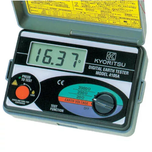 Kyoritsu 4105A Digital Earth Tester - Capable of measuring earth voltage