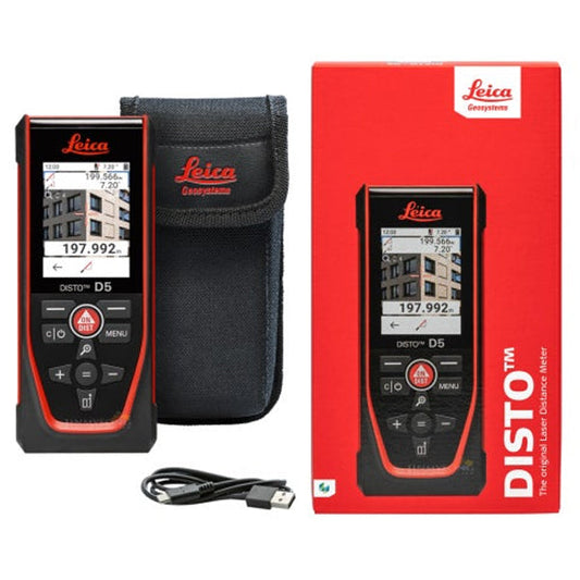 Leica DISTO D5 650ft Laser Distance Measure Meter Bluetooth 4X Zoom Camera