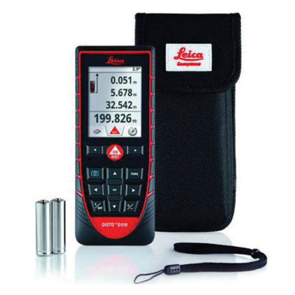 Leica DISTO D510 650ft/200m Laser Distance Measurer Meter Bluetooth Pack