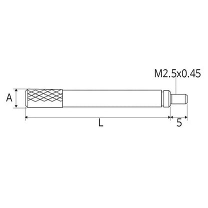 Mitutoyo 21AAA259D Extension Rod Ø5.2 x 40mm for Indicators Gauges